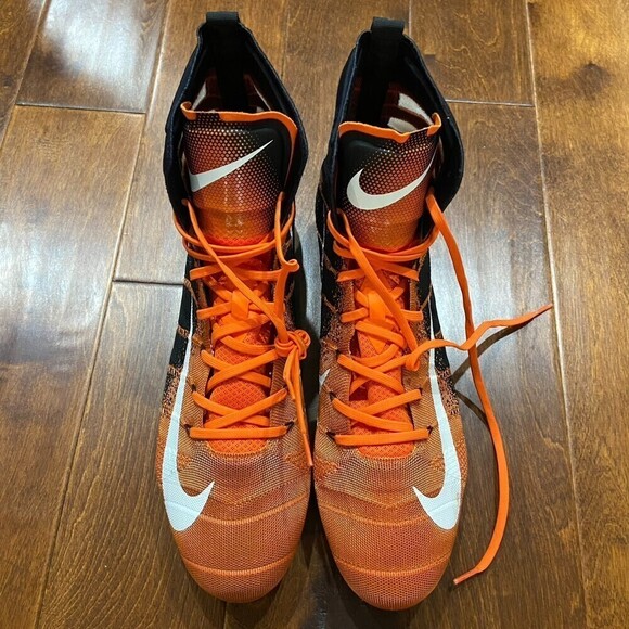 Nike Vapor Untouchable 3 Elite Flyknit Football Cleat AO3006-081 Orange Men's 16 - Picture 4 of 7